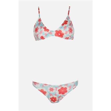 Trendyol Blue Multicolor Floral Patterned Bikini Set EPonuda