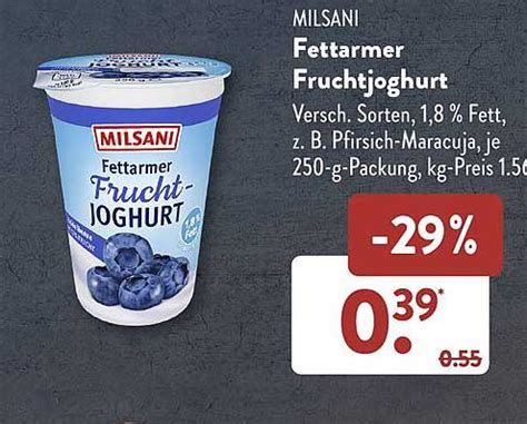 Milsani Fettarmer Fruchtjoghurt Angebot Bei Aldi S D Prospekte De