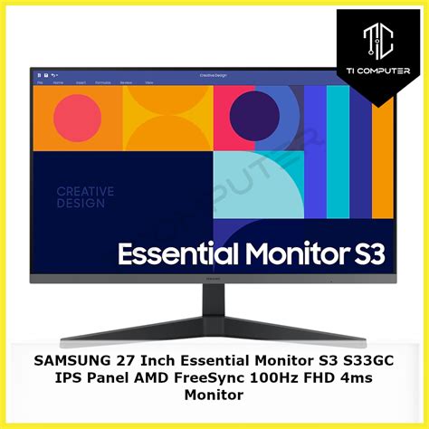 Samsung Inch Essential Monitor S S Gc Ls C Gaexxs Ips Panel Amd