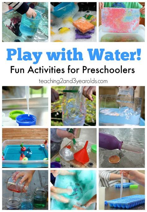 Water Activities for Preschoolers | Water activities preschool, Fun activities for preschoolers ...