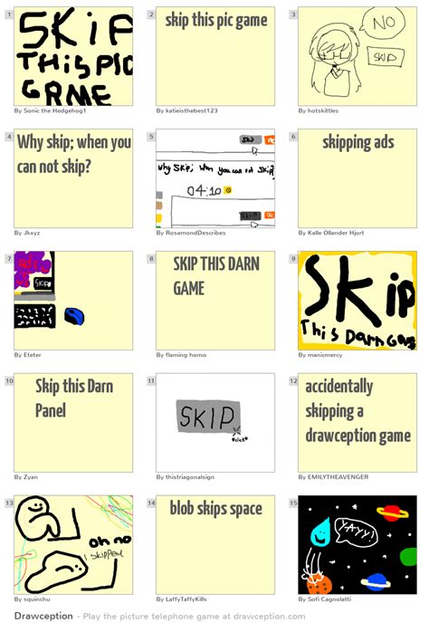 Skip This Pic Game Drawception