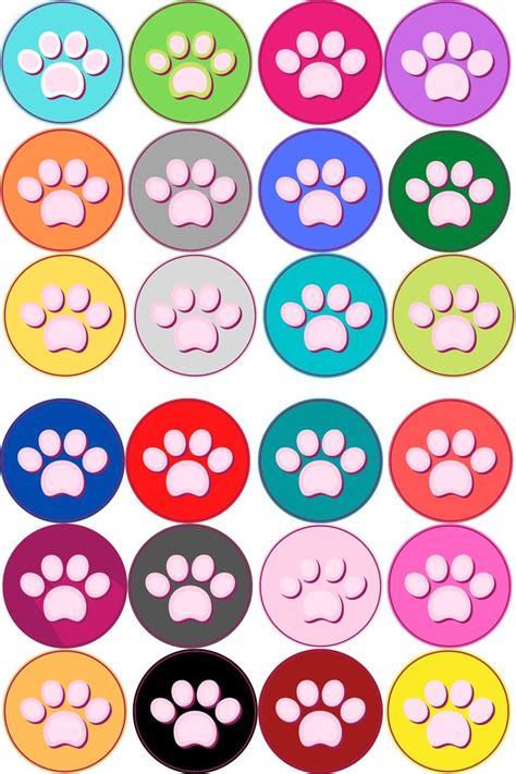 Stickers - Paw Prints - Shelleys Stickers | Paw print stickers, Paw ...