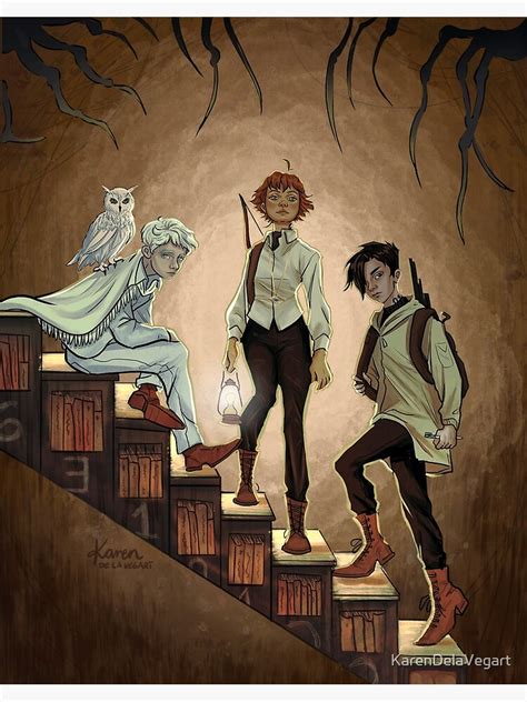 The Promised Neverland Poster Poster For Sale By Karendelavegart Redbubble