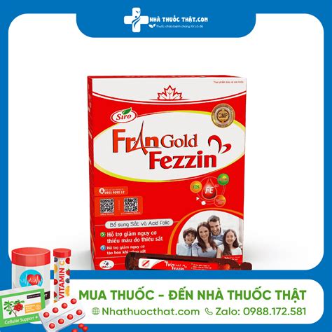 Frangold Fezzin Hộp 20 Ống - Bổ Sung Sắt, Acid Folic Và Vitamin B12 ...