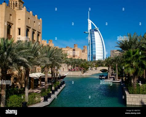 Jumeirah Beach, Burj Al Arab Hotel Stock Photo - Alamy