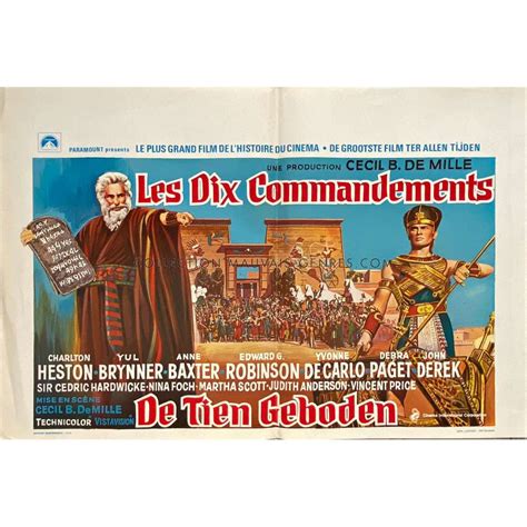 Affiche De Cin Ma Belge De Les Dix Commandements X Cm