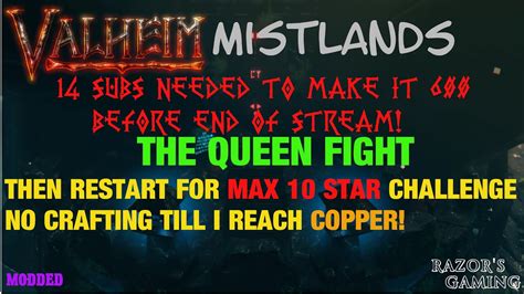 Valheim Mistlands Modded The Queen Fight Youtube