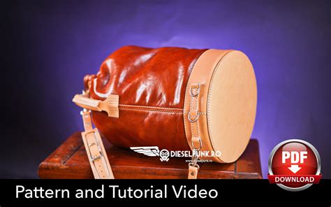 Duffel Bag Pattern Leather Diy Pdf Download Gym Bag Video Tutorial