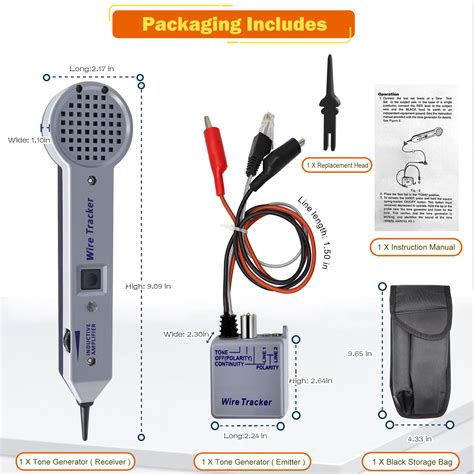 Lunarlipes Tone Generator Kit Wire Tracer Circuit Tester Tone Tracing