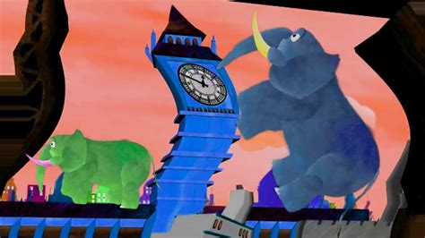 The Elephant Went Up The Clock Wave Warp Effects Blue Clock Adjust