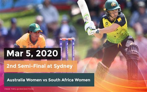 Today Cricket Match Prediction, South Africa Women vs Australia Women ...