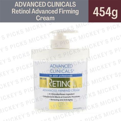 Advanced Clinicals Retinol Advanced Firming Cream 16 Oz 454 G