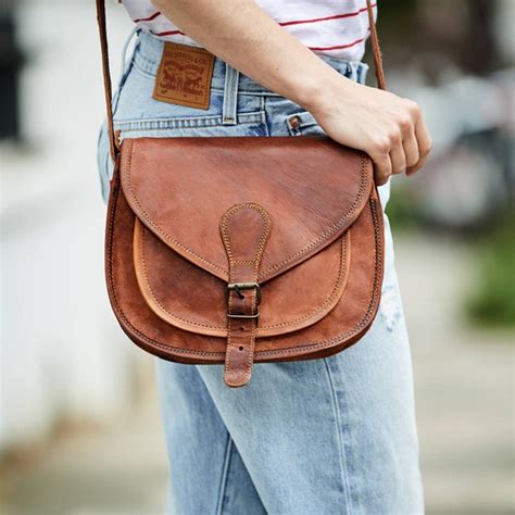 Vintage Leather Saddle Bag With Personalisation - Etsy