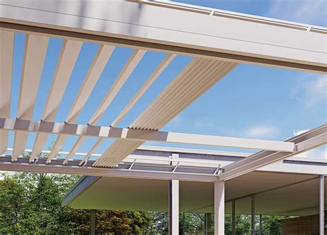 QBOX SHADE Pergola With Folding Louvers Q BOX System Collection By Sprech