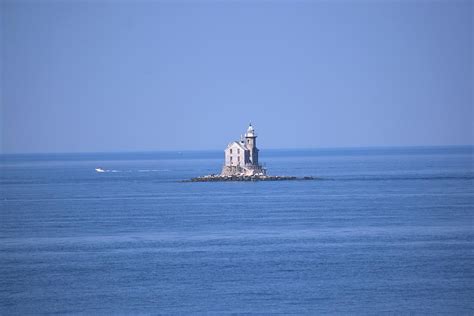 Lone Long Island Sound Lighthouse 1 Photograph By Nina Kindred