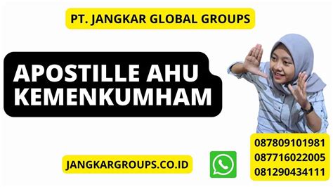 Apostille Ahu Kemenkumham Jangkar Global Groups