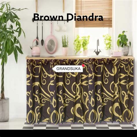 Jual Grandsuka Tirai Gorden Kolong Dapur Horden Tirai Tempat Kompor