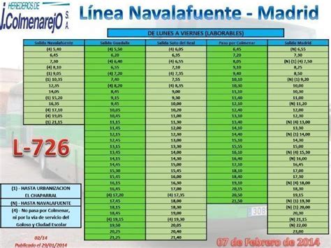 Cambios En El Horario De La L Nea Madrid Guadalix De La Sierra