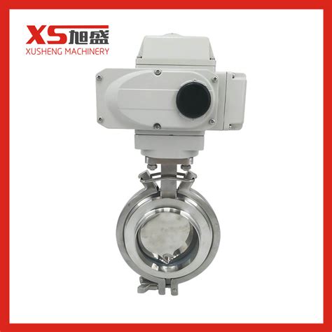 Sms Din Hygienic Sanitary Stainless Steel L Butterfly Valve With