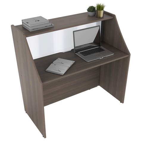 Small Reception Desks - Small Reception Desk With Clear Panel