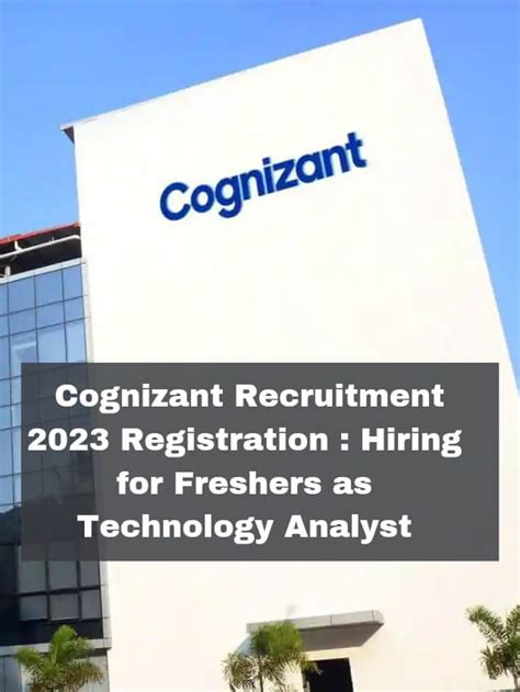 Cognizant Recruitment Registration Hiring For Freshers As