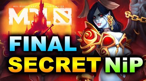 Secret Vs Nip Eu Final Mdl Disneyland Paris Major Dota Youtube