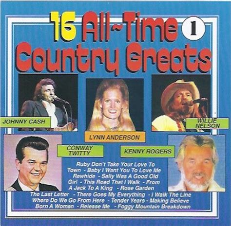 16 All Time Country Greats 1989 Cd Discogs