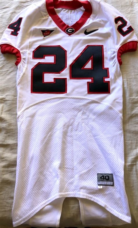 Knowshon Moreno Georgia Bulldogs 2008 TEAM ISSUED Nike stitched white