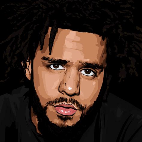 J Cole Drawing