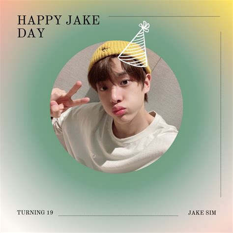 Jake enhypen birthday template | Birthday template, Travel pillow ...