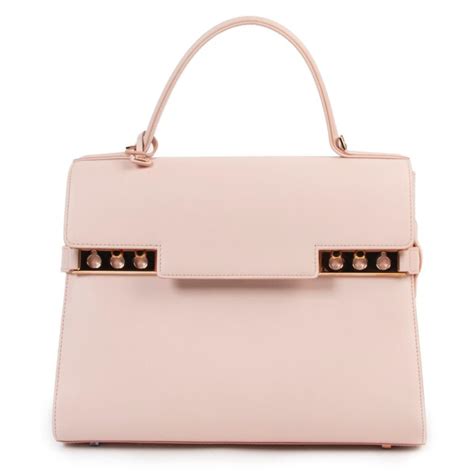 Delvaux Nude Calf Souple Tempête GM Top Handle Labellov Buy and Sell Authentic Luxury