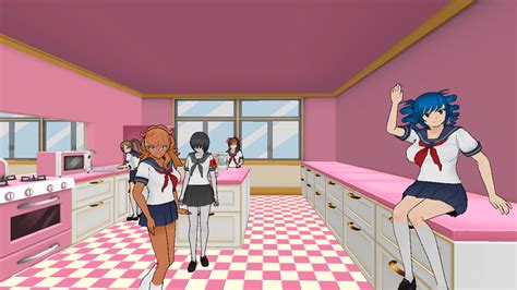 Hanging Out In The Cooking Club Yandere Simulator