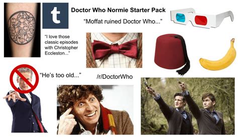 Doctor Who Normie Starter Pack Starterpacks