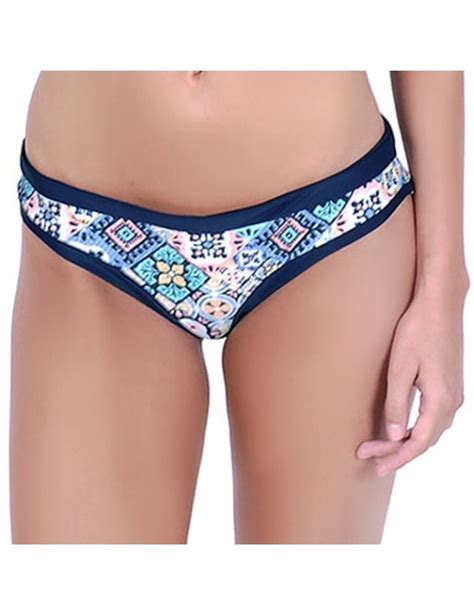 Calzon de bikini clasico estampado azul Samia cl Tamaño S Color