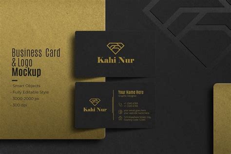 Business Card & Logo Mockup | Business card mock up, Business card logo ...