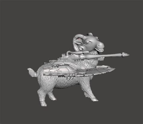 Nude Spacegirl With Battle Pets Statue STL File For D PrintingCults