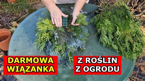 Prawie DARMOWA Wiązanka na Cmentarz z Roślin z Ogrodu Kompozycja na