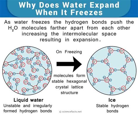 Water Expansion Contraction Diagrams Water Expansion When Fr