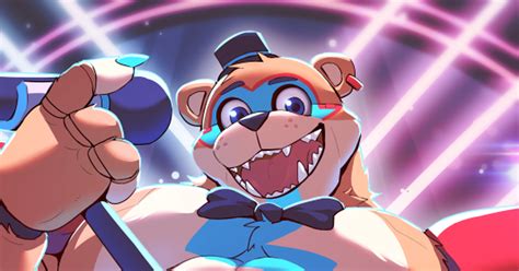 Furry Muscle Furry Male Glamrock Freddy Pixiv