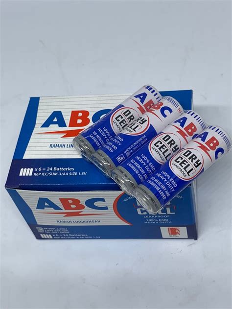 Jual Baterai ABC Biru R6 Isi 4 Pcs Shopee Indonesia