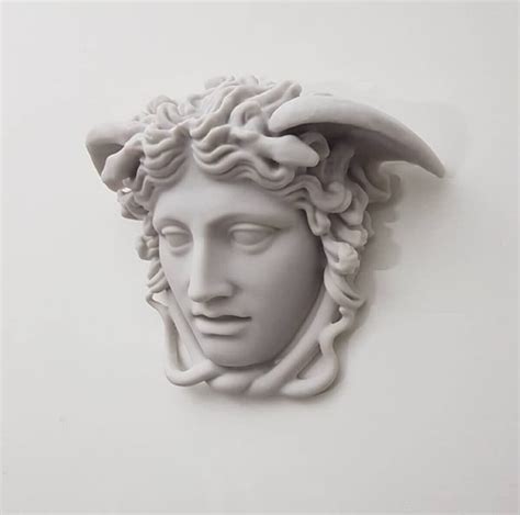 Medusa Wall Statue Cm Inch Medusa Decor Greek Statue Medusa