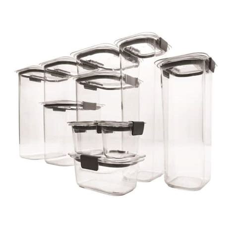 Rubbermaid Brilliance 10 Piece Pantry Food Storage Container Set