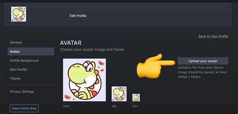 Steam Avatar Size