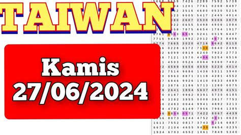 Tarikan Paito Taiwan Hari Kamis Prediksi Taiwan Hari Ini