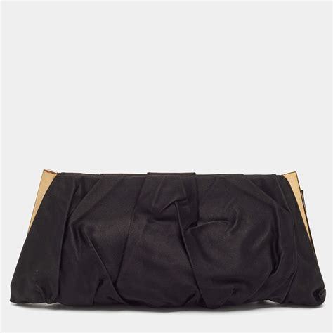 Dolce & Gabbana Black Satin Miss Lady Clutch Dolce & Gabbana | The