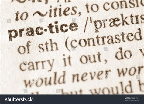 Definition Word Practice Dictionary Stock Photo 344539709 | Shutterstock