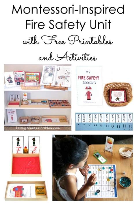 Montessori Inspired Fire Safety Unit With Free Printables And