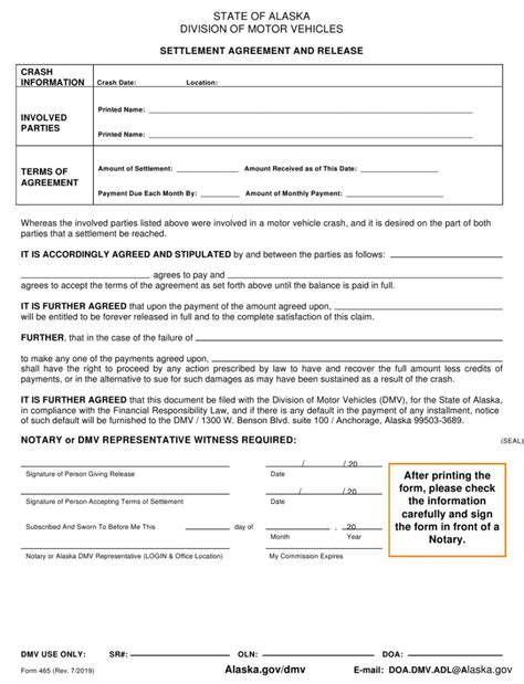 Printable Settlement Agreement And Release Template Excel In