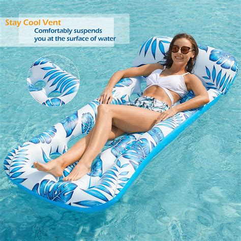 Jasonwell Inflatable Pool Float Lounge Pool Floaties Rafts For Adults