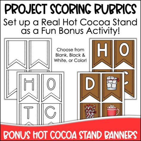 Winter Project Based Learning Start A Hot Cocoa Stand Business PBL Appletastic Learning